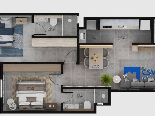 Apartamento para Venda em São Vicente - 6