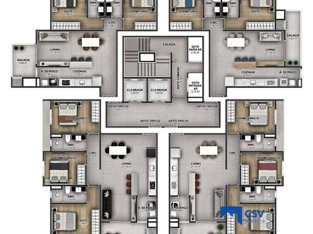 Apartamento para Venda em Vila Operária - 11